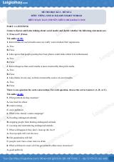 Đề thi học kì 2 Tiếng Anh 12 iLearn Smart World - Đề số 4